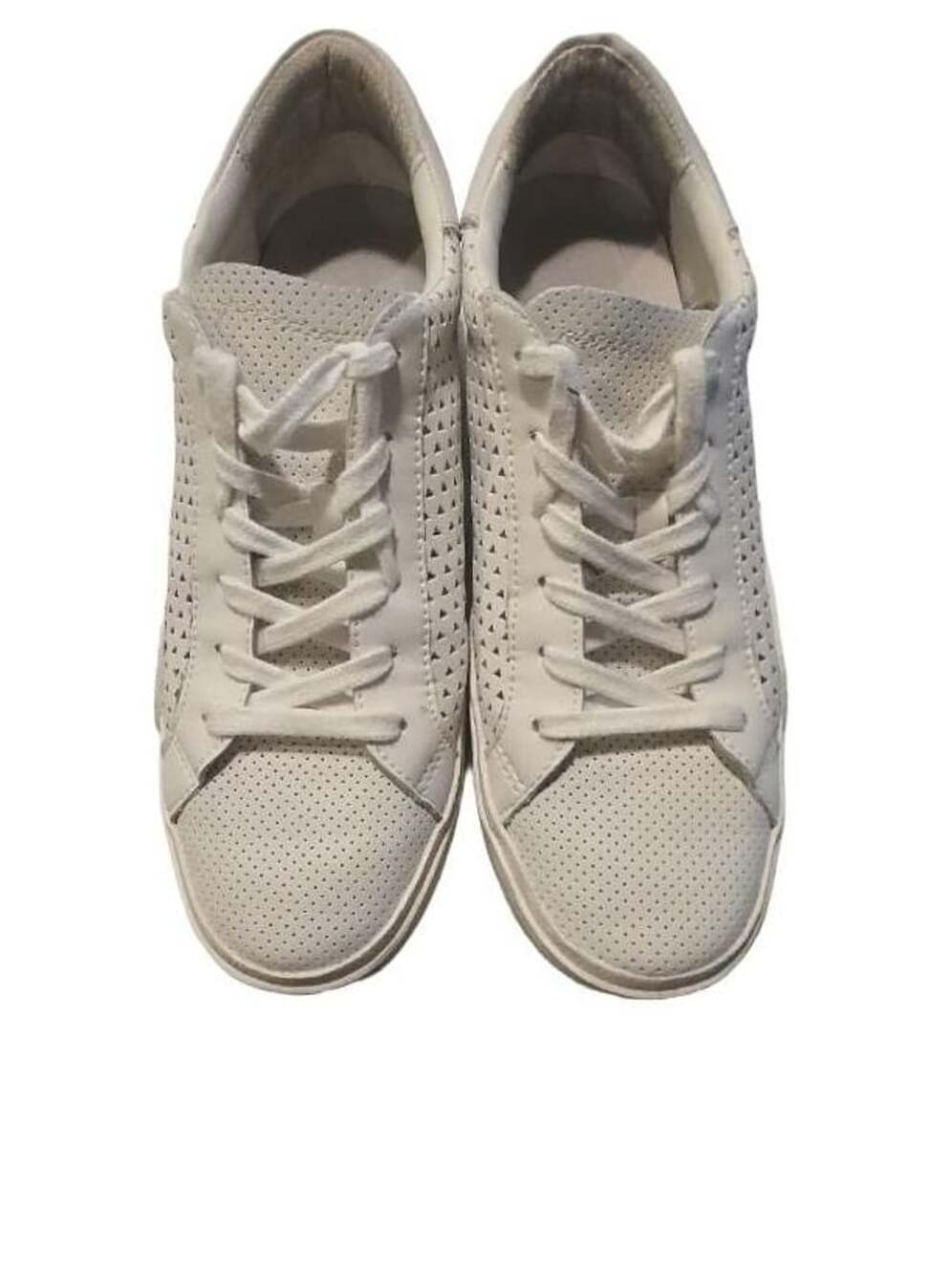 Dolce Vita Zina Perforated Leather Sneaker White
